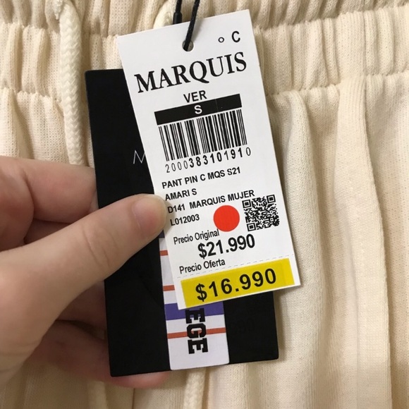 Wide Leg Drawstring Waist Trousers - Picture 3 of 4